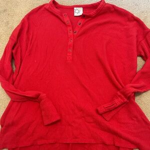 Aerie Offline Long Sleeve Waffle Shirt